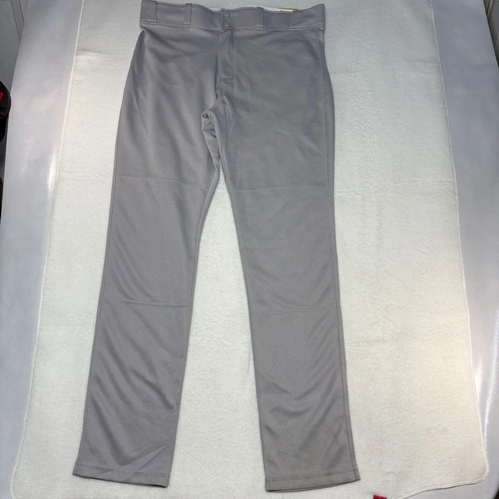 Easton HNR‎ Open Bottom Baseball Pants Mens XL Gray 8069984 New